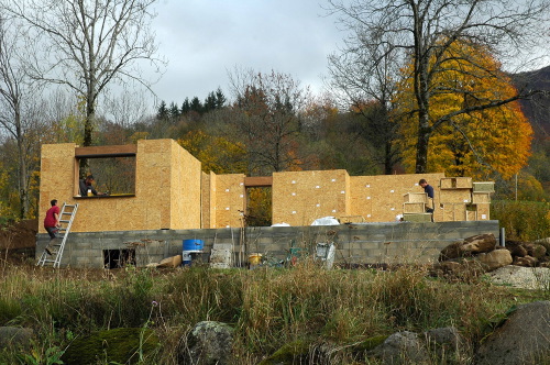 grande maison en ossature bois