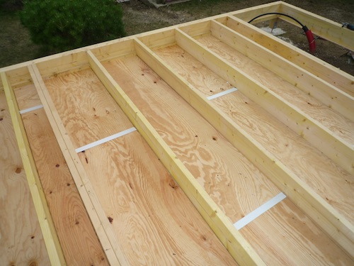 Plancher en bois de maison ossature bois