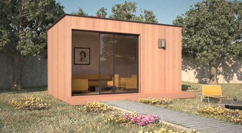 Studio de jardin CAPRI-12 (bureau de jardin polyvalent)