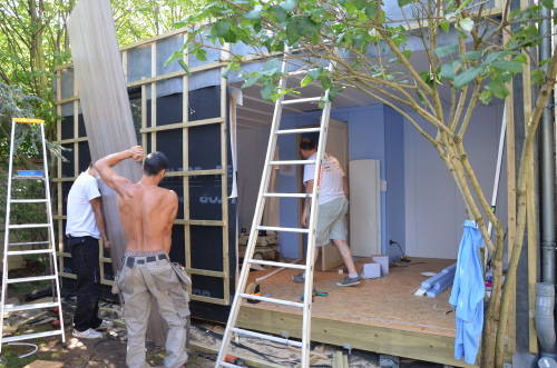 Construction d'un bureau de jardin cls-en-main