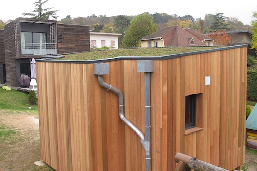 Maison ossature bois bardage red cedar