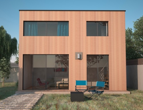 Studio de jardin en bois duplex