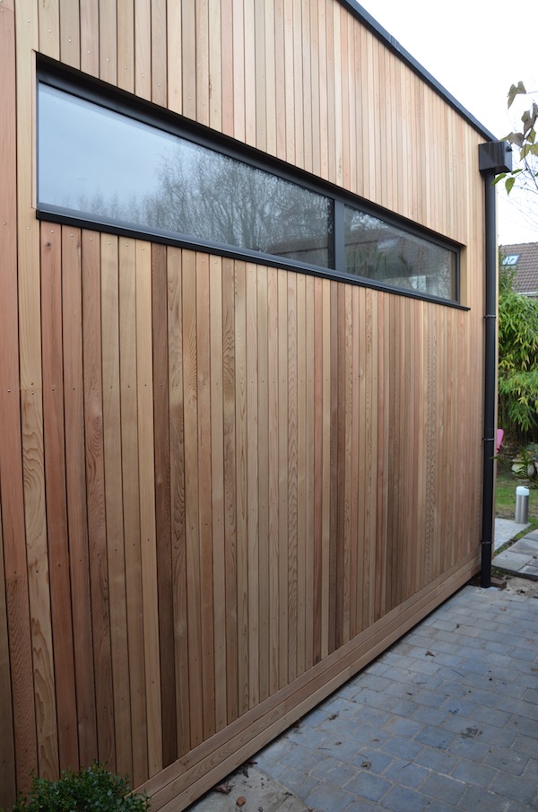 extension ossature bois fentre aluminium