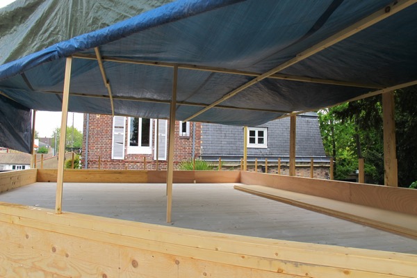 Extension en bois protection