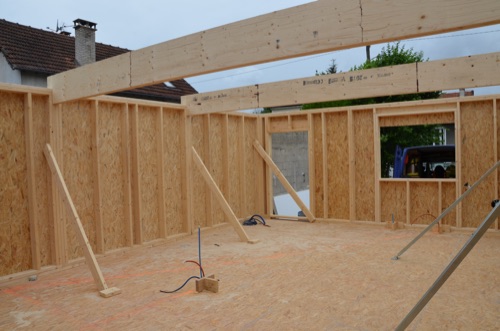 Toit LVL extension en bois