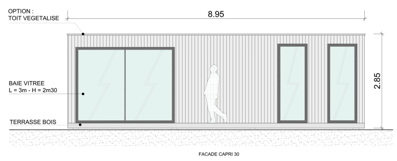 Bungalows prefabriques extension bois