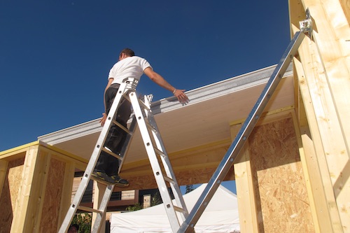 Construction du toit maison ossature bois