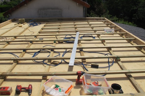 Extension en bois toit ventil