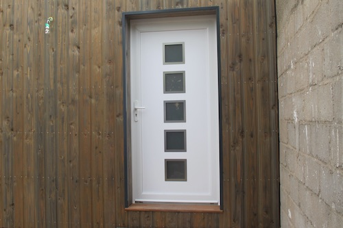 Extension en bois porte d'entre