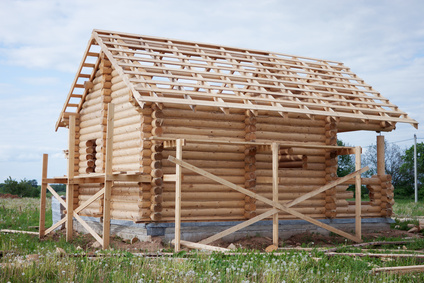 Maison bois massif empil