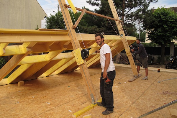 Extension en bois lve-mur