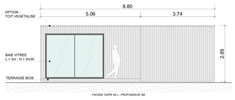 Cabane en bois extension maison