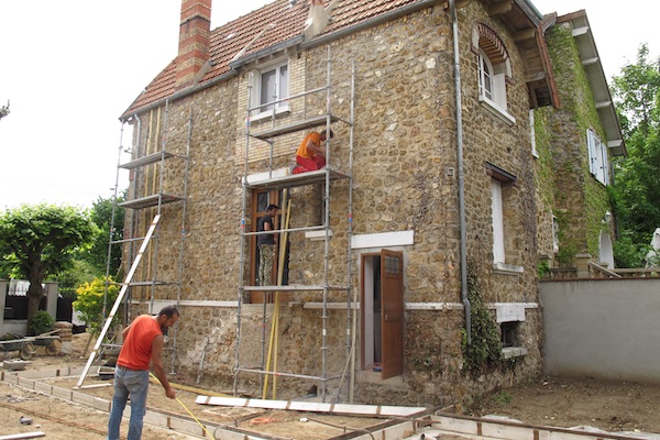 Extension en bois sur meulire