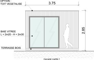 Bungalows prefabriques extension bois